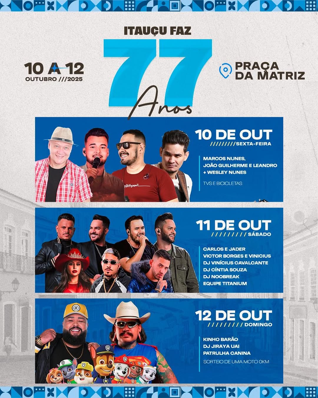 ITAUÇU FAZ 77 ANOS! 🎉E QUEM GANHA O PRESENTE E VOCÊ 💙💚