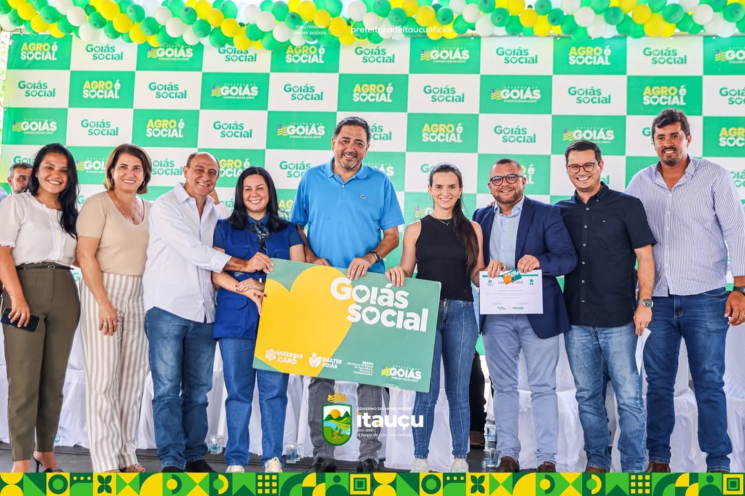 Hoje, Itauçu teve a honra de sediar o programa “Agro é Social”